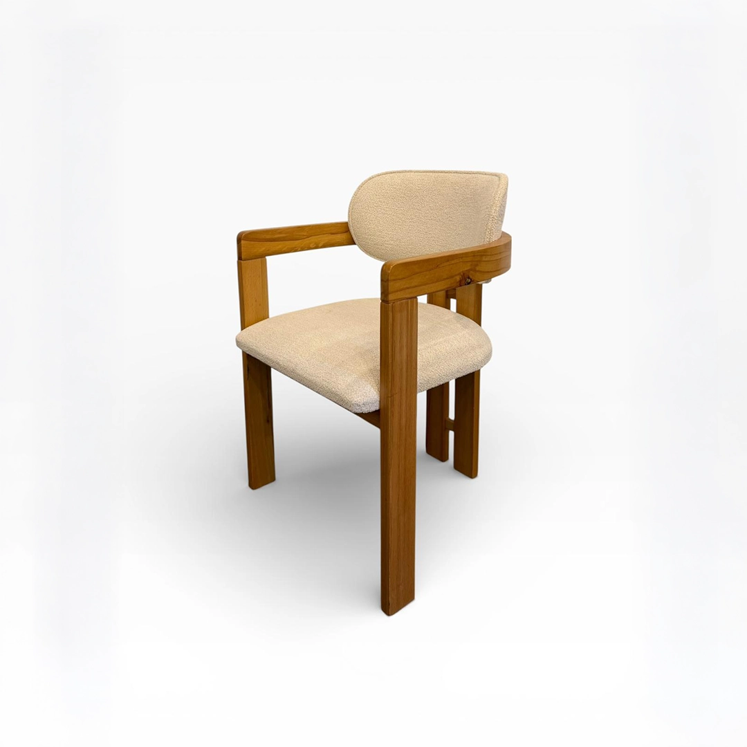 T Ahşap Sandalye | Modern Kollu Yemek Sandalyesi